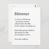 Shimmer Briefkaart (Voorkant / Achterkant)
