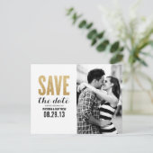 SHIMMER EN SHINE | BEWAREN VAN DE DATUM VAN AANKON AANKONDIGINGSKAART (Staand voorkant)