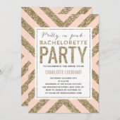 Shimmer glamour | Bachelorette Party Invitation (Devant / Derrière)