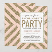 Shimmer glamour | Bachelorette Party Invitation (Devant / Derrière)