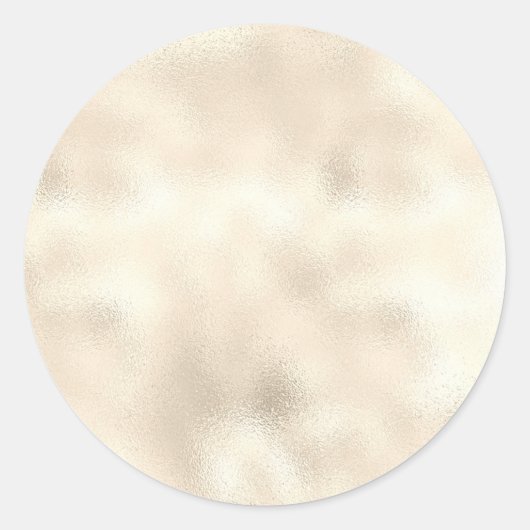 Shimmer Gold Blank Sjabloon, Faux Texture Ronde Sticker (Voorkant)