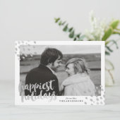 Shimmer moderne | Carte photo de vacances (Debout devant)