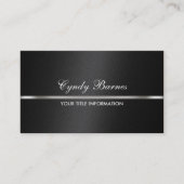 Shimmer noir avec Carte de visite en argent (Devant)