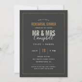 Shimmer Rehearsal Dinner Invitation Kaart (Voorkant)