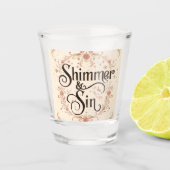 Shimmer & Sin Gothic Shot Glass | Dark Glam Shot Glas (Voorkant)
