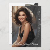 Shimmer Slate Autograph Kaart voor Pageants (Voorkant / Achterkant)