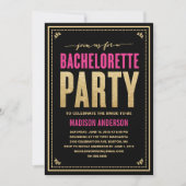 SHIMMER & SPARKLE | BACHELORETTE INVITATION PARTI (Devant)