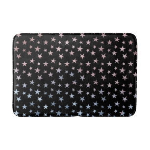 Shimmer Stars Roze en Blauwe Ombre Badmat