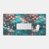 Shimmering Aquamarine Diamond Celestial Moon (Clavier et souris)