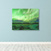 Shimmering Aurora Canvas Afdruk (Insitu (Houten vloer))