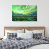 Shimmering Aurora Canvas Afdruk (Insitu (Slaapkamer))