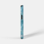 Shimmering Blue Sparkly Design iPhone Hoesje (Rechterkant)