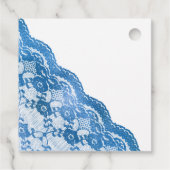 Shimmering Blue Velvet Debutante Bedankjes Labels (Achterkant)