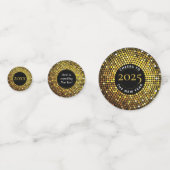 Shimmering Circle Lights Oudejaarsfeest Confetti (Voorkanten)