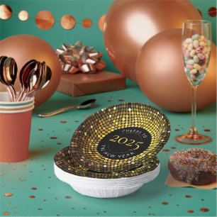 Shimmering Circle verlicht oudejaarsavond Papieren Kommen