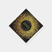 Shimmering Circle verlicht oudejaarsavond Servet (Hoek)