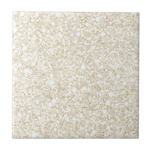 Shimmering Cream en Gouden Glitter Keramische Tege Tegeltje