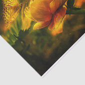 Shimmering Flowers and Butterfly Tissuepapier (Detail)