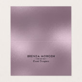 Shimmering Muted Paarse Modern Background Visitekaartjes (Buitenkant ongevouwen)