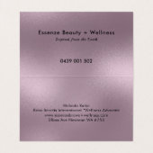 Shimmering Muted Paarse Modern Background Visitekaartjes (Binnenkant ongevouwen)