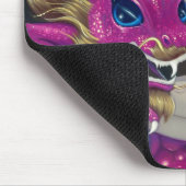 "Shimmering Pink Dragon" Mousepad Muismat (Hoek)