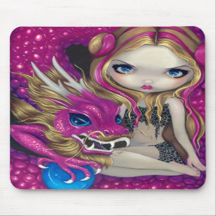 "Shimmering Pink Dragon" Mousepad Muismat