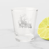 Shimmering Reindeers shot glass Shot Glas (Achterkant)