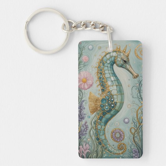 Shimmering Seahorse Sanctuary Sleutelhanger (Voorkant)