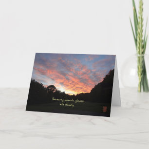 Shimmering Summer Sunrise Inspirerend Kaart