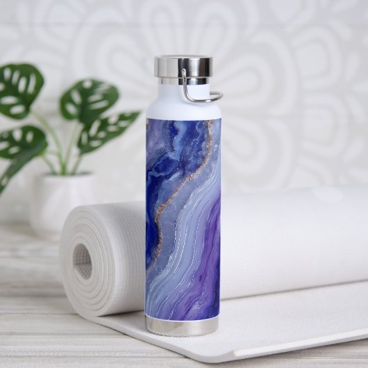 Shimmering Tanzanite Crystal Water Bottle Waterfles (Yoga)