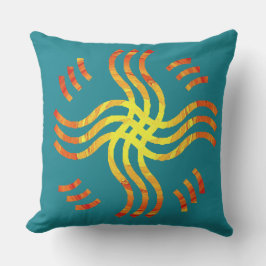 Shimmering Tribal Sun Buitenkussen