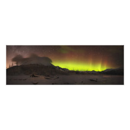 Shimmering Wall Aurora Foto Afdruk