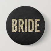 Shimmery Chic Bride Button (Voorkant)