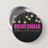 Shimmery Chic Bruidsmeisje Button Pin (Voorkant /achterkant)