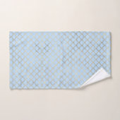Shimmery Gold Scallop Soft Blue Bad Handdoek (Handdoek)