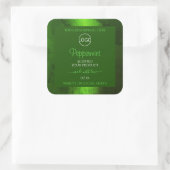 Shimmery Green Marble Modern Product Labels Logo (Tas)