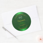 Shimmery Green Produit Étiquette Parties scintilla (Enveloppe)