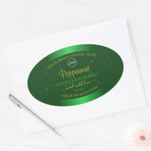Shimmery Green Produit Étiquette Parties scintilla