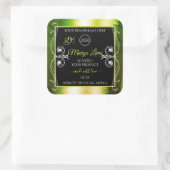 Shimmery Green Produit Étiquettes Logo Bijoux Noir (Sac)