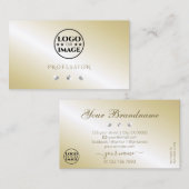 Shimmery Light Cream Sparkling Diamonds met Logo Visitekaartje (Voorkant / Achterkant)