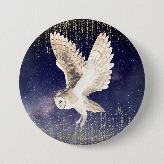 Shimmery Owl Button (Voorkant)