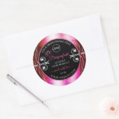 Shimmery Pink Black Product Labels Diamonds Logo (Envelop)