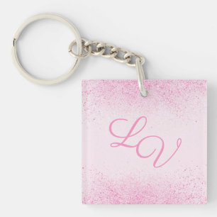 Shimmery Pink Glitter Dust Sleutelhanger