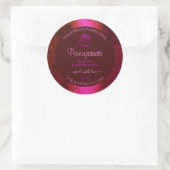 Shimmery Pink Red Marble Product Label Roos Flower (Tas)