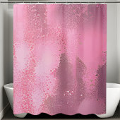 Shimmery Pink Sequin Douchegordijn