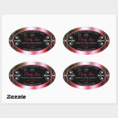 Shimmery Red Green Produit Étiquette Logo Bijoux N (Feuille)