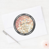 Shimmery Roos Gold Glitter Product Labels Diamonds (Envelop)