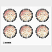 Shimmery Roos Gold Glitter Product Labels Diamonds (Vel)