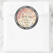 Shimmery Roos Gold Glitter Product Labels Diamonds (Tas)
