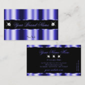Shimmery Royal Blue Sparkle Jewels Stylish Visitekaartje (Voorkant / Achterkant)